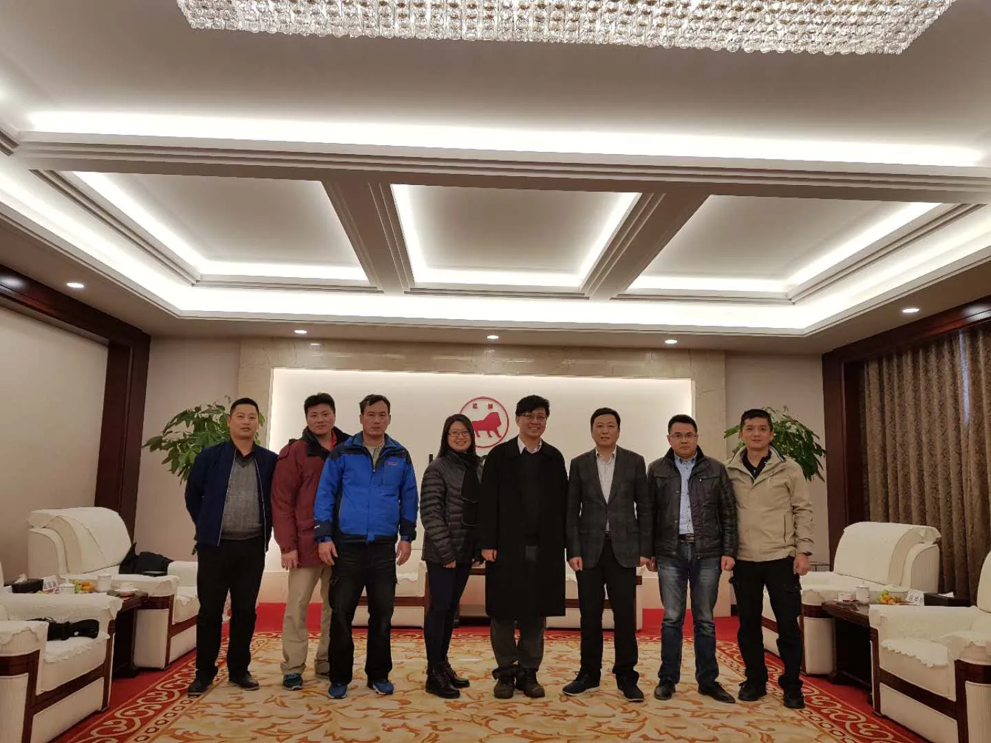 津龙公司带领台湾客户考察红狮集团